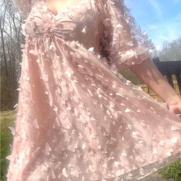 Pastel pink Selkie style poofy babydoll 🪷 - Picture 5 of 6